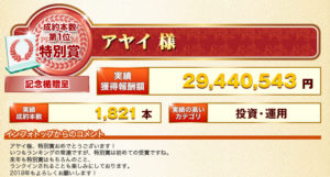 祝!日本一、情報商材を売ったアフィリエイターになりました(成約本数)